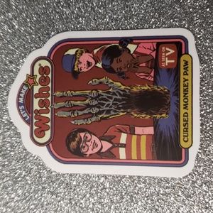 RETRO Parody ART WATERPOOF Sticker Wish